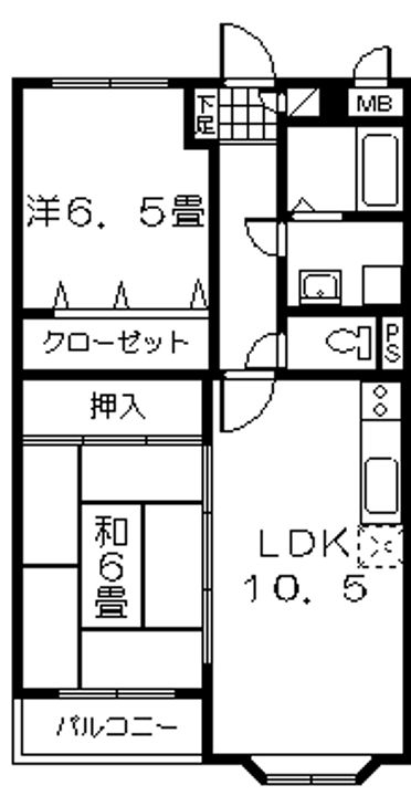 シャルムKの間取り