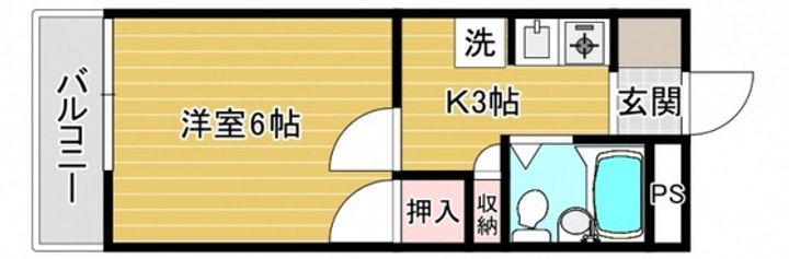 矢賀ハイツの間取り