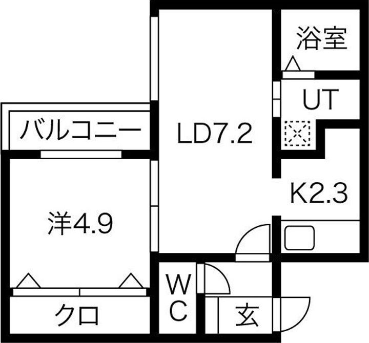 北海道札幌市豊平区平岸一条13(マンション)の賃貸物件の間取り