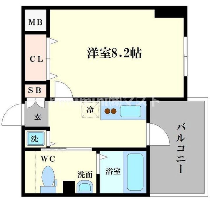 ファーストフィオーレ阿波座アクアの間取り
