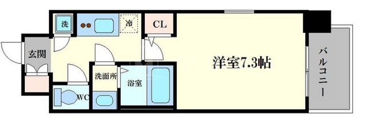 レジュールアッシュ福島キューズの間取り