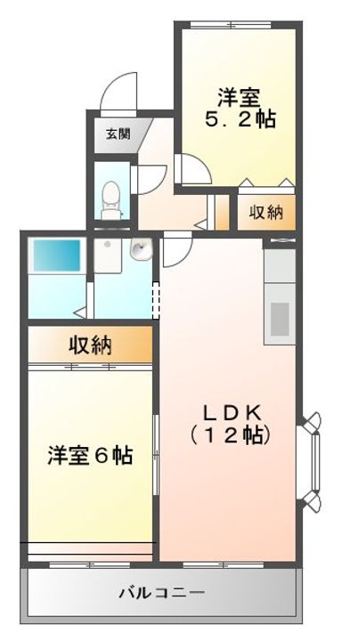 メルベーユMの間取り