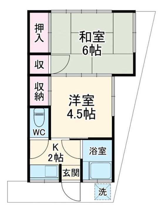 丸富アパートの間取り