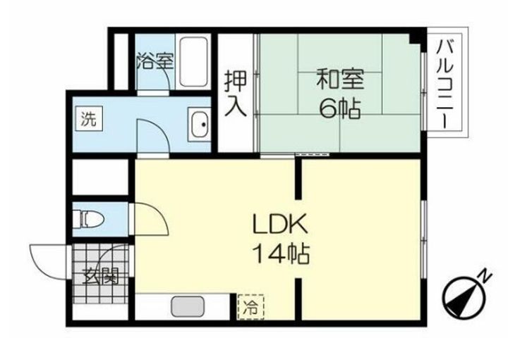 仙台ニュースカイマンション2号棟の間取り