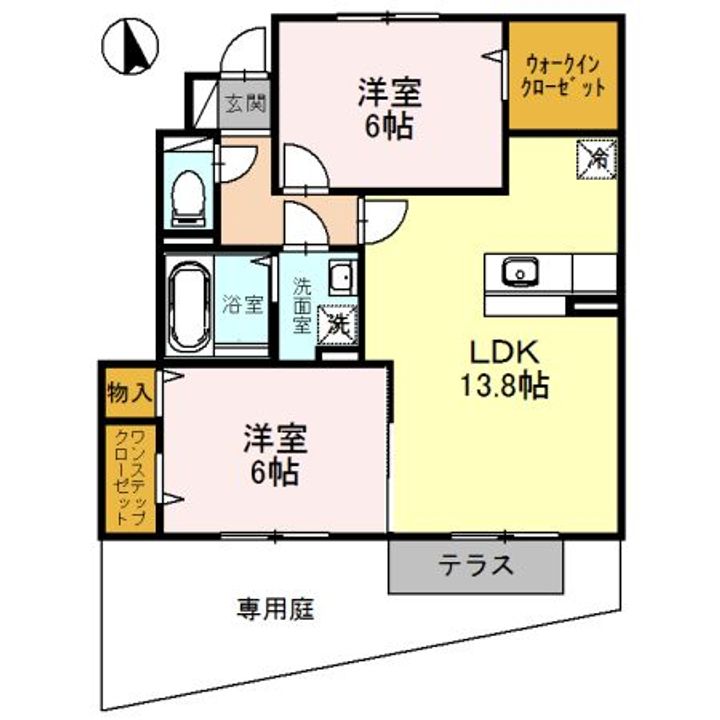 兵庫県西脇市郷瀬町(アパート)の賃貸物件の間取り