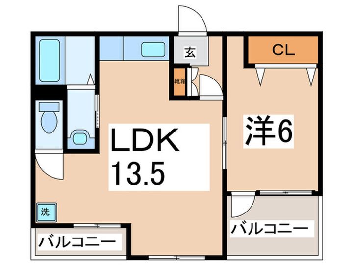 マンション山下の間取り