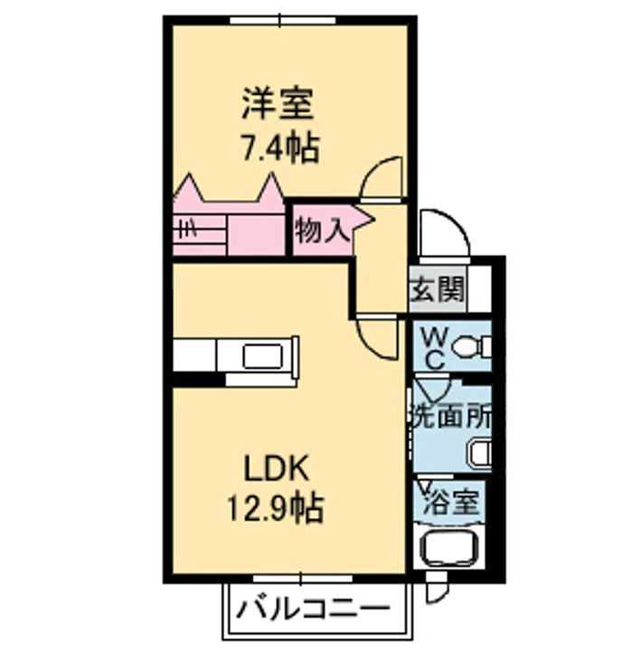 シャーメゾン昭和の間取り