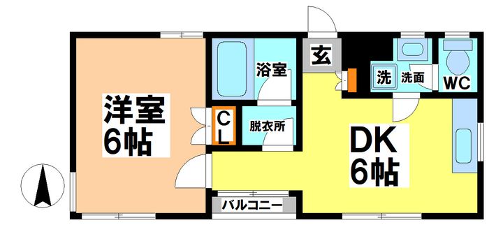 東京都西東京市新町2(マンション)の賃貸物件の間取り