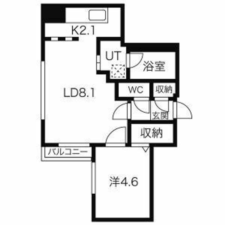 グランドサクセス琴似IIの間取り