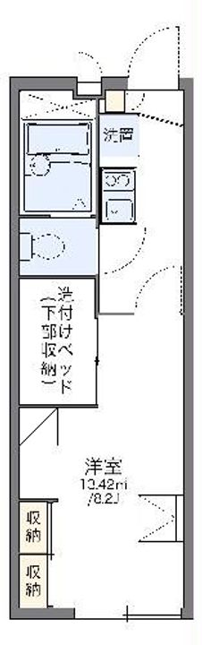 レオパレス八幡の間取り