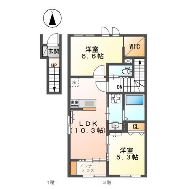 ハビテーション 南高田の間取り