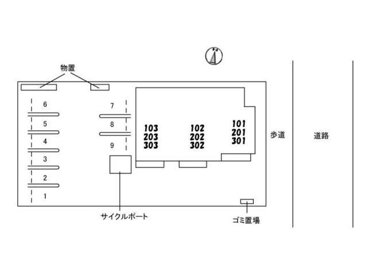 福島県会津若松市白虎3(マンション)の賃貸物件の地図