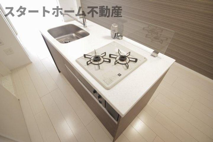 徳島県徳島市南矢三町1(アパート)の賃貸物件のキッチン