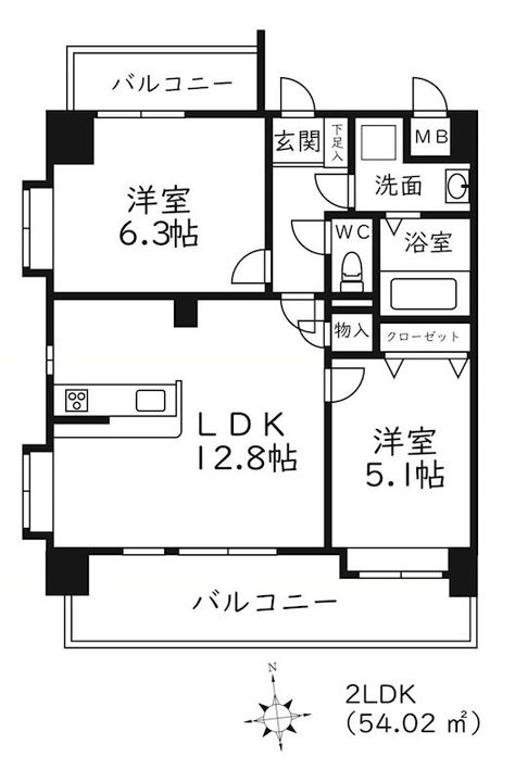 福岡県福岡市東区松島4(マンション)の賃貸物件の間取り