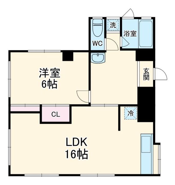 上町貸家の間取り