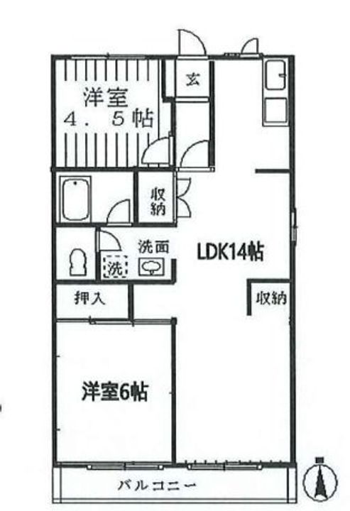 中新井ブルームハイツの間取り