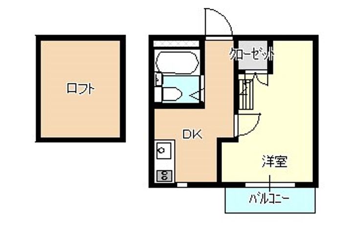 茨城県龍ヶ崎市米町(アパート)の賃貸物件の間取り