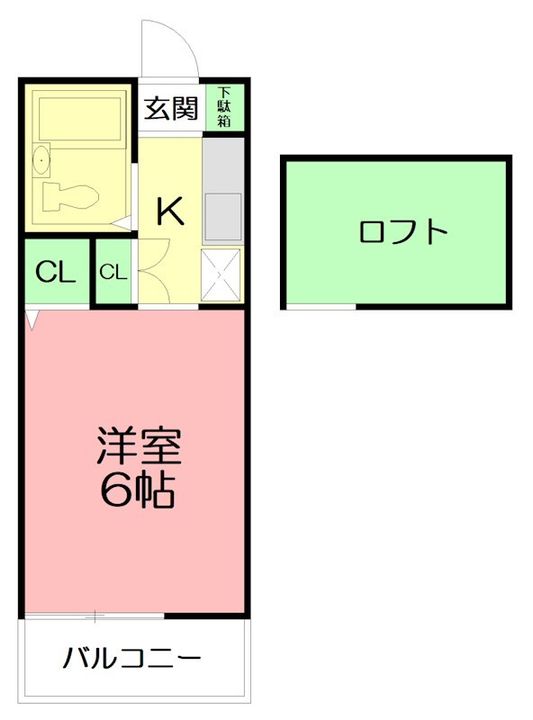 ヴェルデメゾンBの間取り