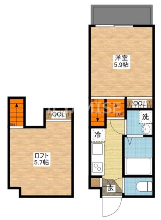 デ・クメール空港通りの間取り
