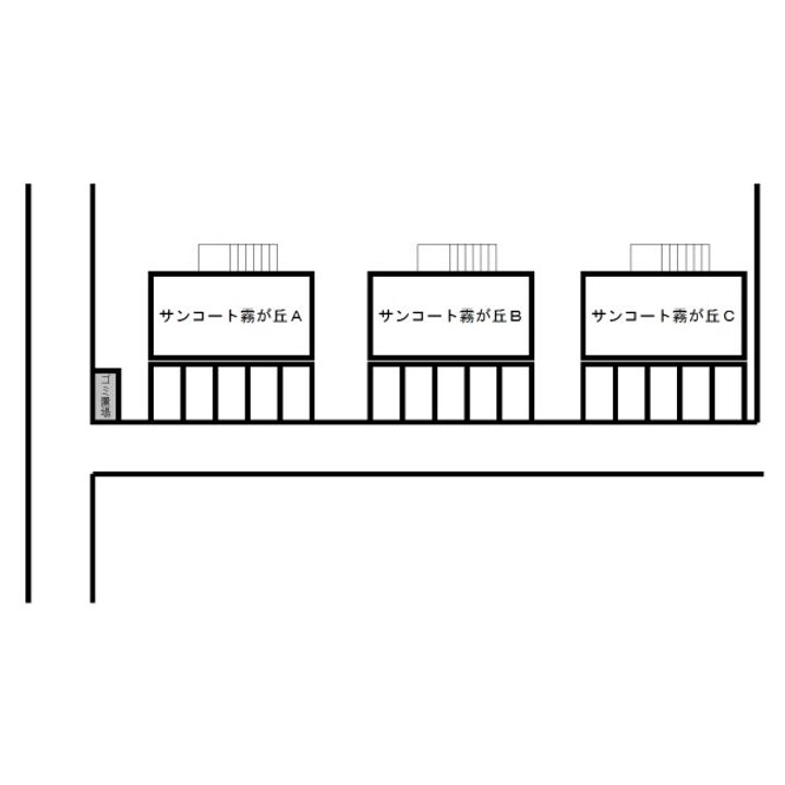 サンコート霧が丘Aの地図