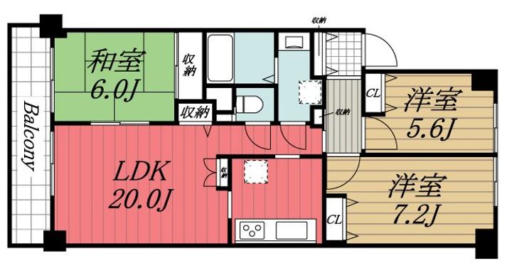 千葉県市原市白金町4(マンション)の賃貸物件の間取り