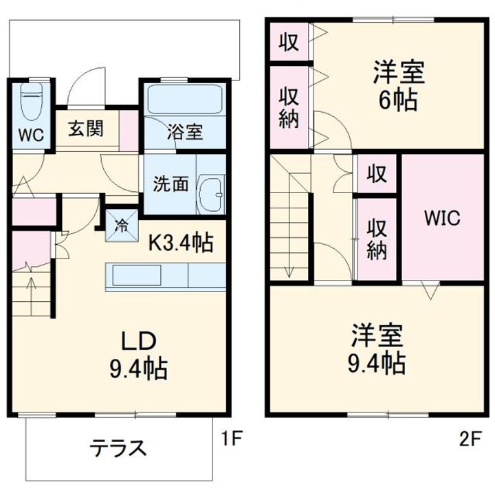 神奈川県秦野市鶴巻南3(一戸建)の賃貸物件の間取り