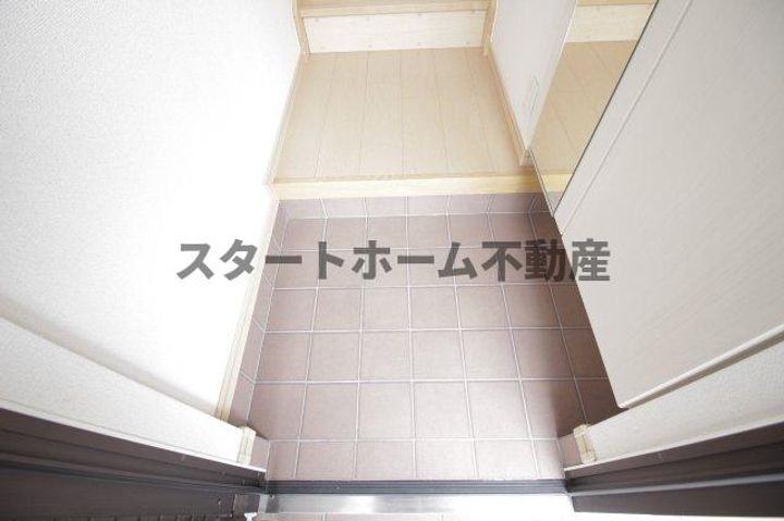 ラ・メゾン アンソレイエBの玄関