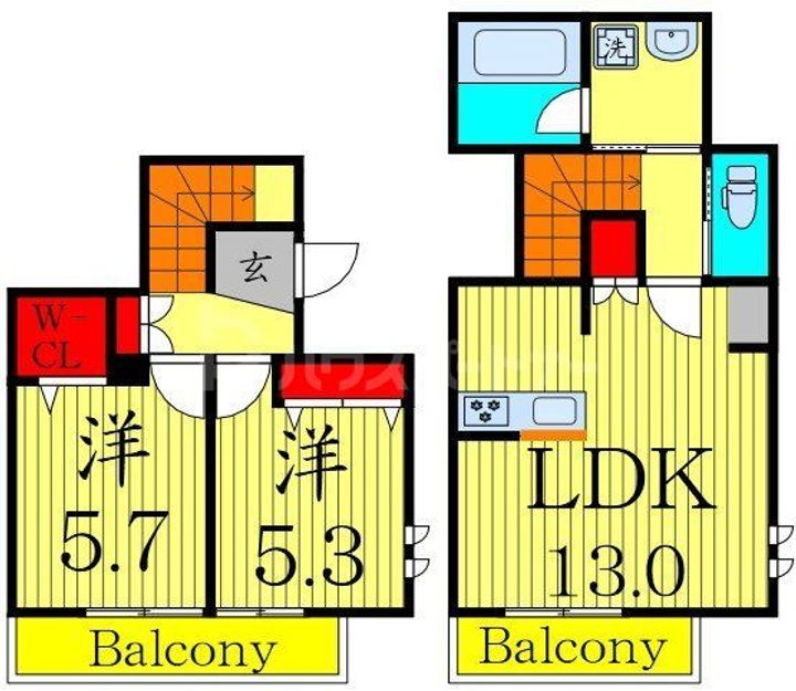 N maisonの間取り