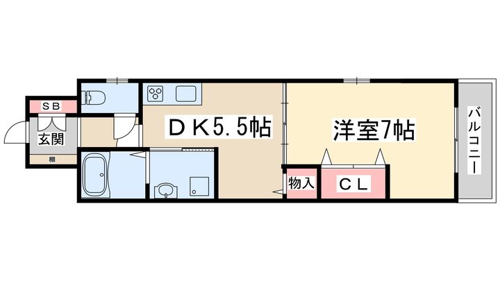 NLC新大阪パート3の間取り