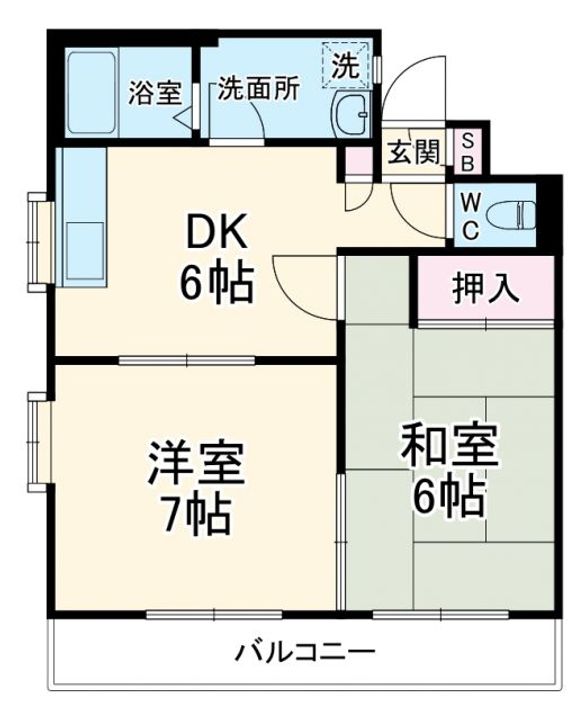 エクセル岩本の間取り