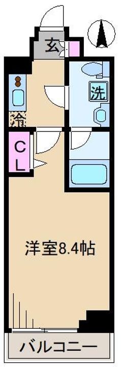 東京都北区豊島1(マンション)の賃貸物件の間取り