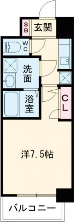 大阪府堺市西区浜寺石津町西1(マンション)の賃貸物件の間取り