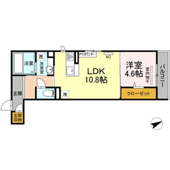 アネシス寺家A・B A棟の間取り