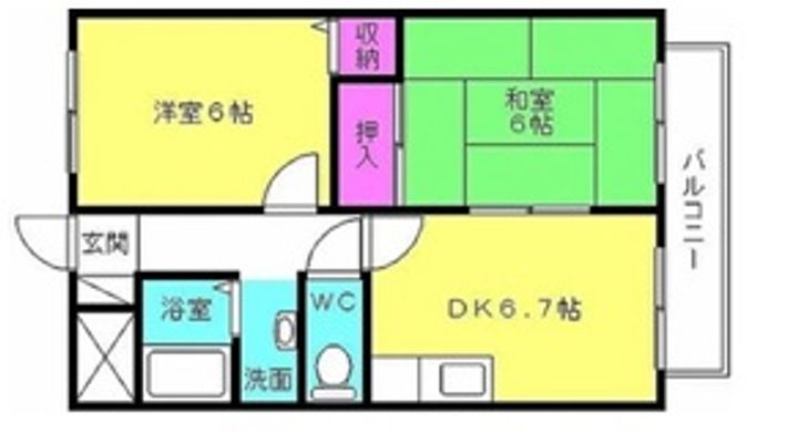 コンフォールAの間取り