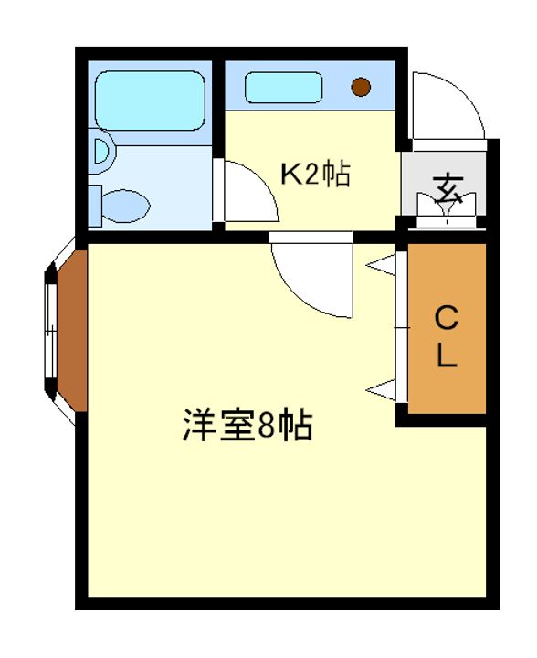 シャトー鶴の間取り