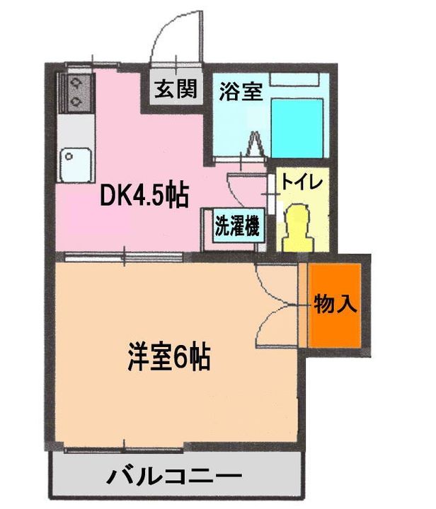 フォーブル川崎IIの間取り