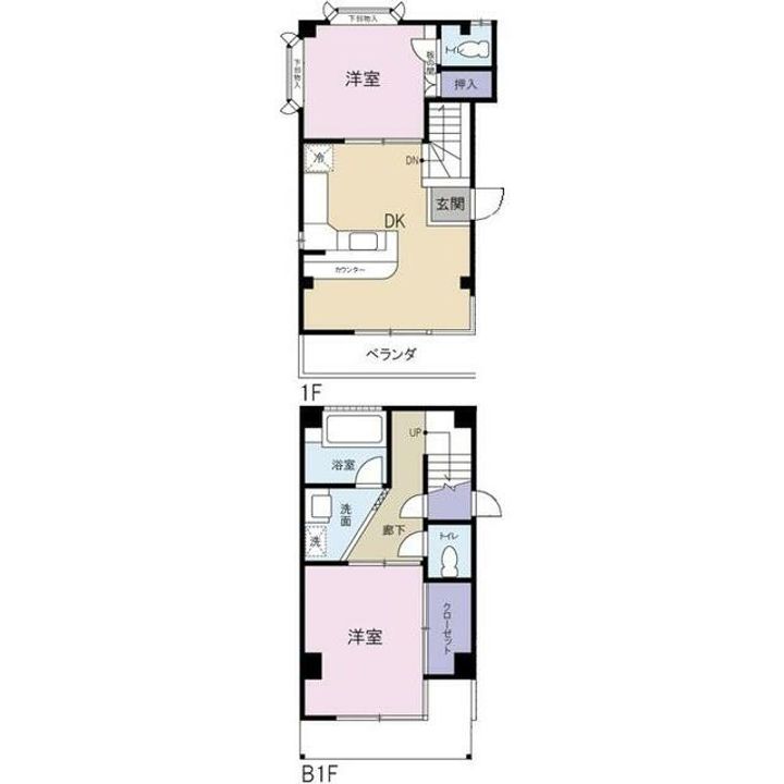 東京都北区西ケ原4(マンション)の賃貸物件の間取り