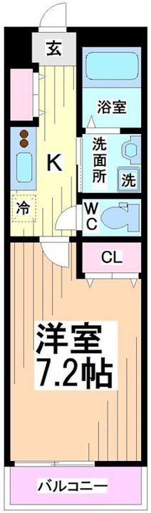 東京都杉並区方南1(アパート)の賃貸物件の間取り