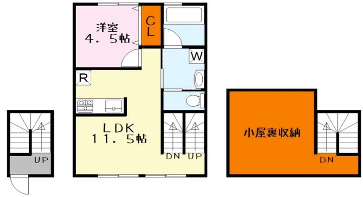 滋賀県守山市欲賀町(アパート)の賃貸物件の間取り