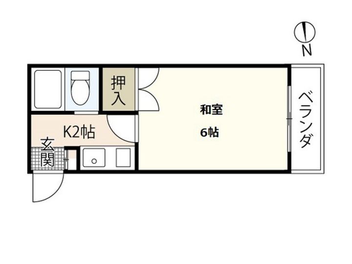 リーベ宇品1の間取り