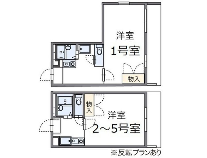 レオパレスソレイユの間取り