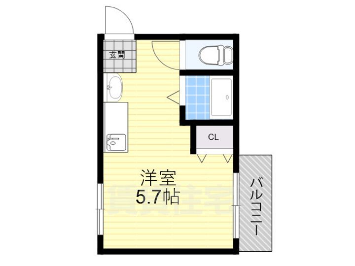 大阪府吹田市原町4(マンション)の賃貸物件の間取り