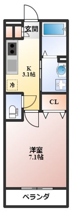 サンシャリテ向丘B棟の間取り