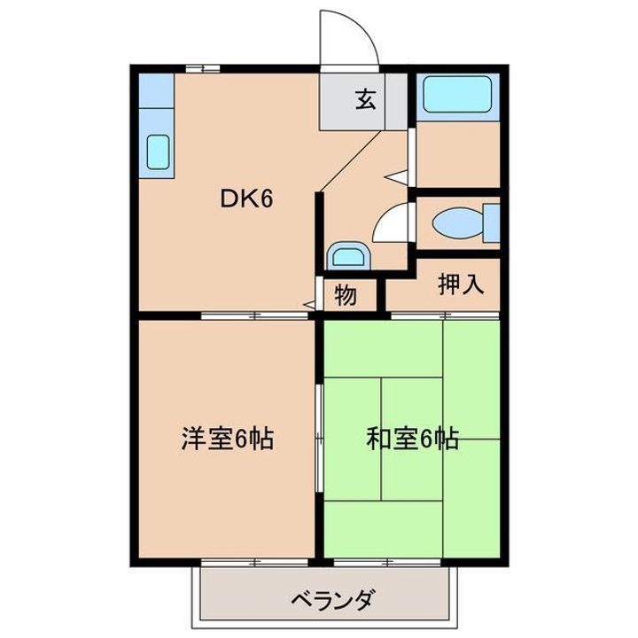 ハイツベルピアの間取り