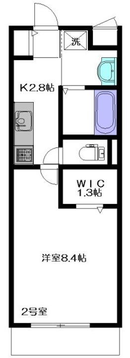 東京都新宿区北新宿4(マンション)の賃貸物件の間取り
