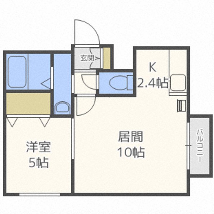 ノースポイント発寒の間取り