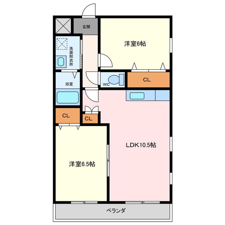 セジュール砂川の間取り