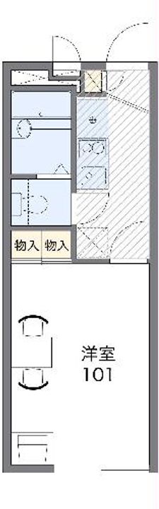 レオパレスクレストヒルズ向原の間取り