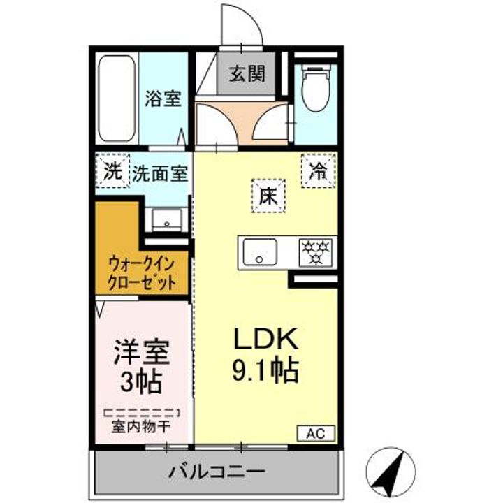 パストラル ヴィラの間取り