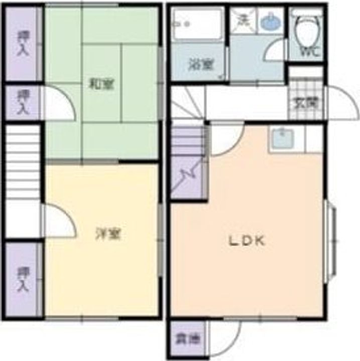 静岡県浜松市中央区向宿3(一戸建)の賃貸物件の間取り